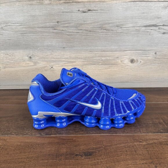 Nike Shox TL Mens Size 9.5 Hyper Royal Metallic Silver Black AV3595 400 - Picture 3 of 9